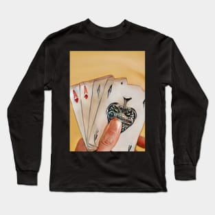 Four Aces Geek Designer Dune Stika Artistic Anime Style Long Sleeve T-Shirt